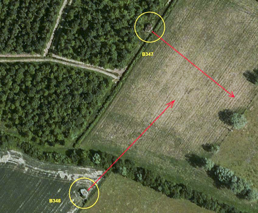 Ligne Maginot - B347 - BOIS de VARLET Sud 2 (Blockhaus pour canon) -  - Bing Sat