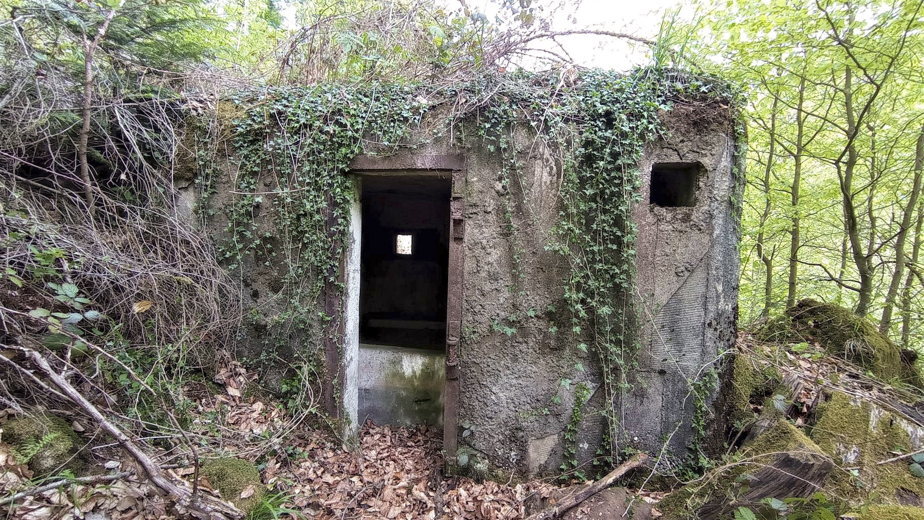Ligne Maginot - M10 - NONNENHARDT EST 3 - (Blockhaus pour arme infanterie) - La façade arrière, entrée et prise d'air - Baptiste GAUDIN