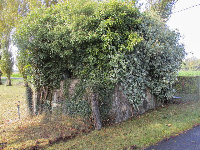 Ligne Maginot - BEF 395 - FERME DE L'HERBAUT NORD OUEST - (Blockhaus pour arme infanterie) - Vu de la Rue du Fay provenant de la propriété Herbaut. - Smardz Félix