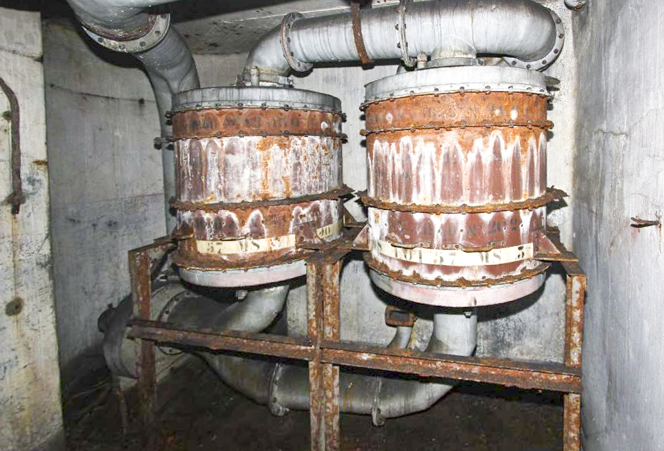 Ligne Maginot - Ouvrage d'artillerie du MONT des WELCHES - Bloc 1
Filtres air gazé - Martin FRANKCOM