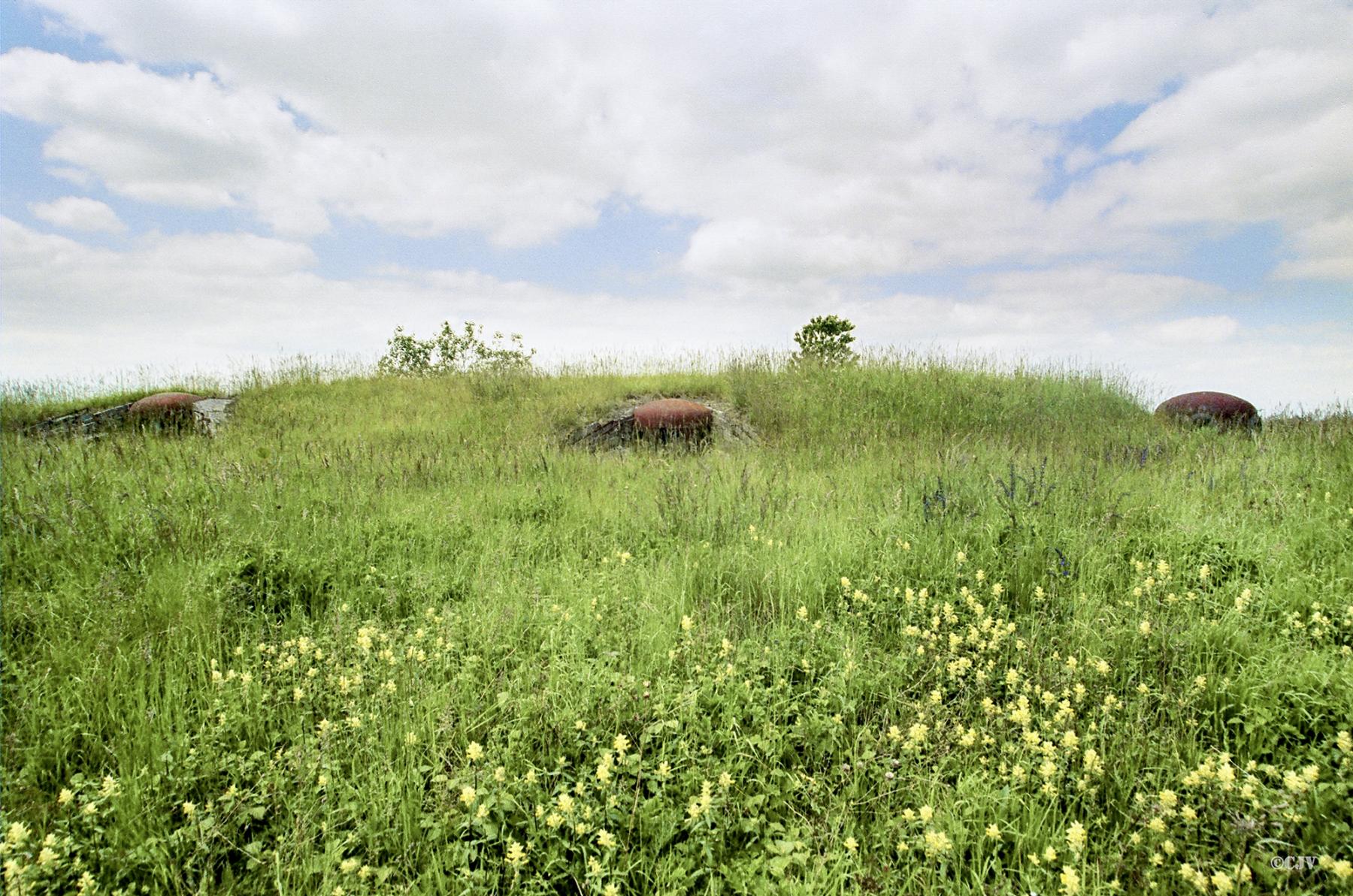 Ligne Maginot - BAMBIDERSTROFF SUD - C71 - (Casemate d'infanterie) - Vue frontale sur les cloches - Lia VERMEULEN