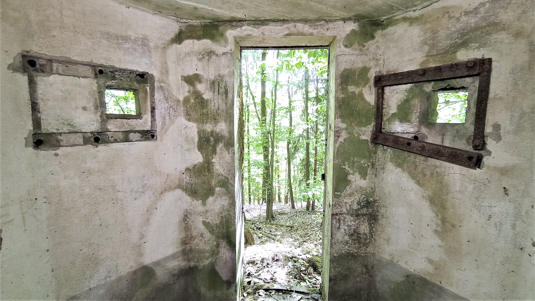 Ligne Maginot - FM49 - WEIBERSLOCH - (Blockhaus pour arme infanterie) - Entrée et les deux créneaux arrières - Baptiste GAUDIN