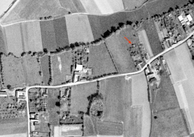 Ligne Maginot - BEF 595 - BAS HAMEAU NORD 2 - (Blockhaus pour canon) -  - IGN - Géoportail 1951