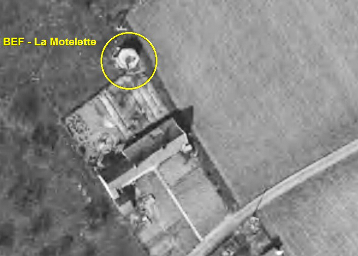 Ligne Maginot - BEF 684 - LA MOTTELETTE - (Blockhaus pour arme infanterie) -  - IGN - Géoportail 1965