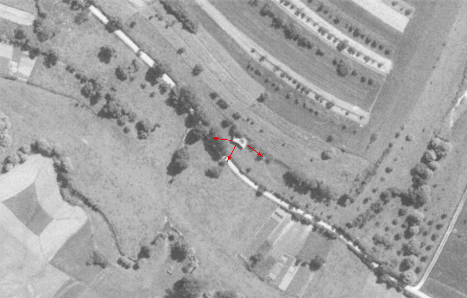 Ligne Maginot - GROS REDERCHING SUD (AVANT POSTE) - (Blockhaus pour arme infanterie) - Les axes de tir - IGN - Géoportail 1967