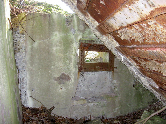 Ligne Maginot - HAMMELSWIESE 1 - (Blockhaus pour arme infanterie) - L'intérieur
Le créneau mitrailleuse - Christian LENHARD