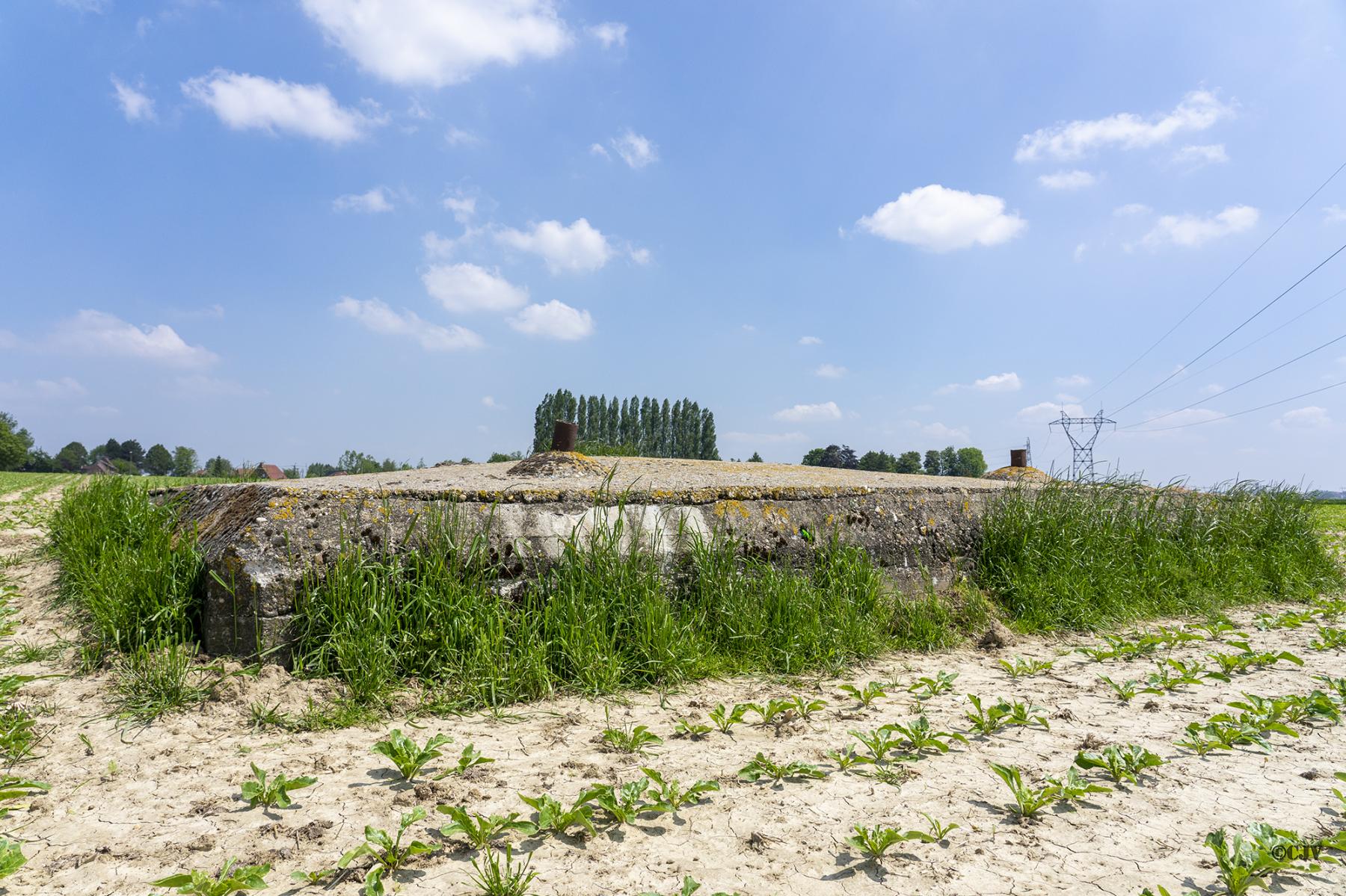 Ligne Maginot - BEF 721 - LE MOULIN à L'HUILE - (Blockhaus pour arme infanterie) - Le blockhaus est partiellement remblayé - Lia VERMEULEN