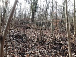 Ligne Maginot - UHRICH - HOCHE (1° BON 237° RI) - (PC de Sous-Quartier) - Tranchée sur le rempart du flanc gauche débouchant sur l'abri traverse gauche
