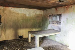 Ligne Maginot - KALKOFEN 3 - (Blockhaus pour canon) - La tablette pour La mitrailleuse Hotchkiss