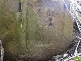 Ligne Maginot - KALKOFEN 11 - (Blockhaus pour canon) - Inscription
Les noms des bâtisseurs sur un des murs de l'abri
