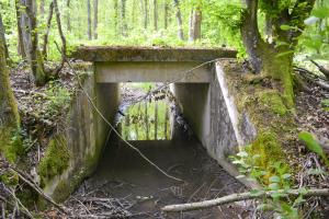 Ligne Maginot - VF60 - ANTENNE DE L'OUVRAGE DU HOCHWALD - (RESEAU - Voie 60 - Antenne ou rocade ferroviaire) - 6 - PONT SUR LE GEFAELLBAECHEL 1
Le pont sur le ruisseau