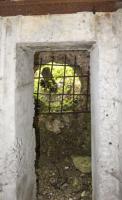 Ligne Maginot - SCHITTEFELD 1 - (Blockhaus pour arme infanterie) - L'entrée de la chambre de tir
Impact d'obus dans le sas