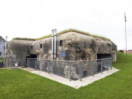 Ligne Maginot - OBERROEDERN SUD - RIEFFEL - (Casemate d'infanterie - Double) - Vue sur la façade arrière et la chambre de tir Sud