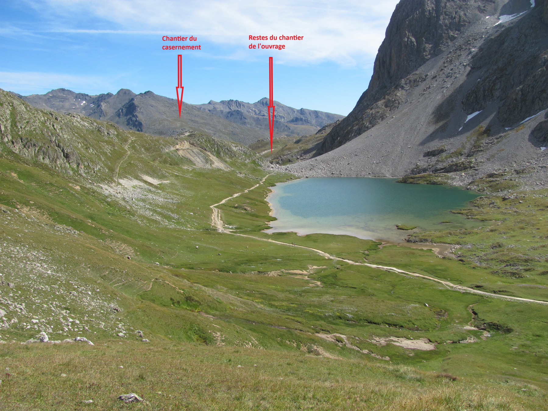 Ligne Maginot - AIGUILLE NOIRE - (Casernement) - Situation des chantiers - Marc ENDINGER