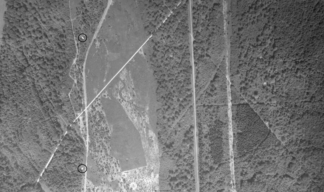 Ligne Maginot - Les blockhaus Port du Rhin Sud 22 et 24 - Les blockhaus Port du Rhin Sud 22 et 24 en 1947 - IGN - Géoportail 1947