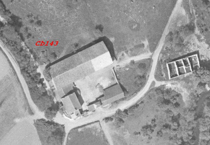Ligne Maginot - CB143 - FERME GRIESBERG - (Blockhaus pour arme infanterie) - Vue aérienne de 1953 - IGN - Géoportail 1953