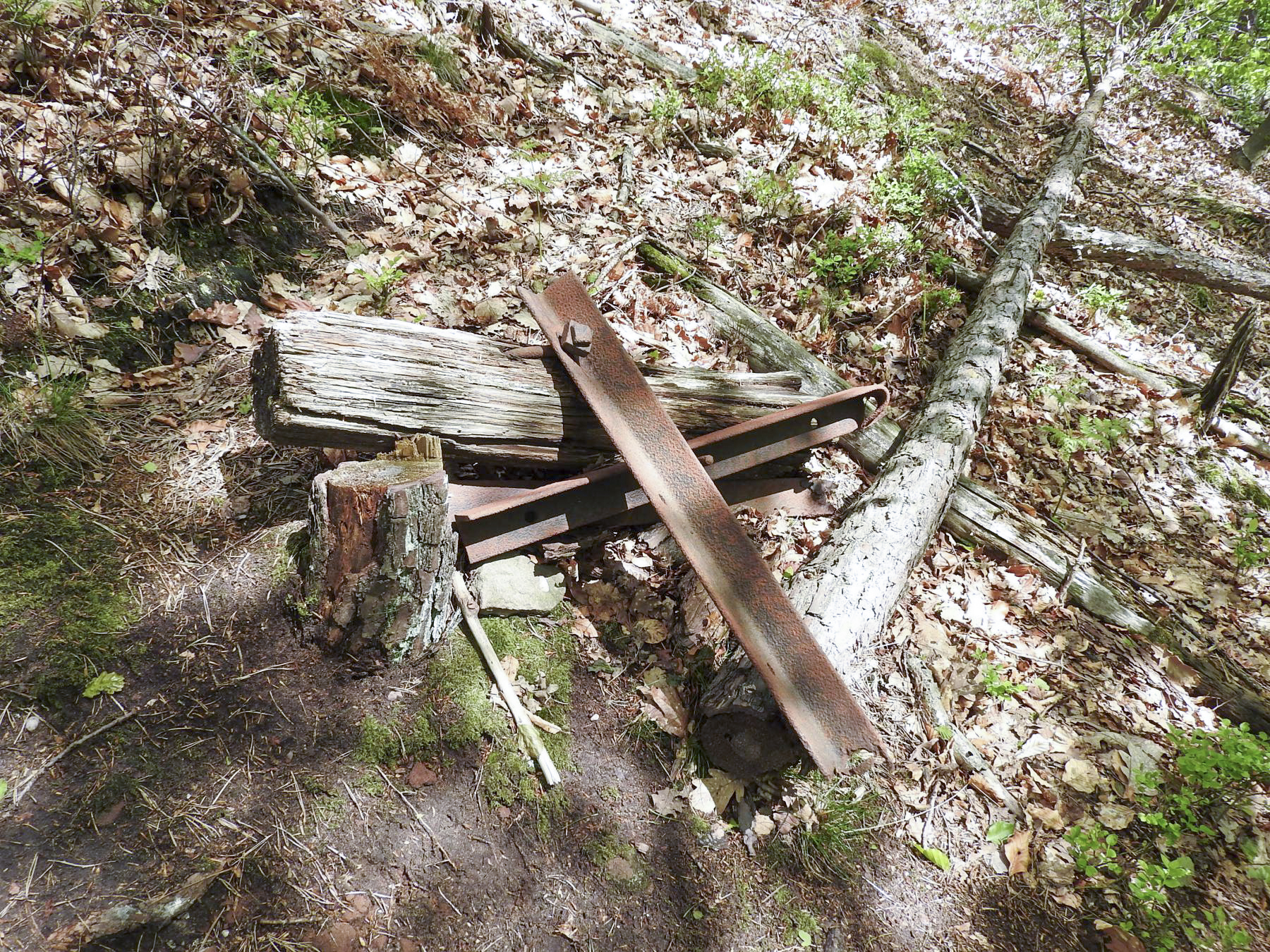 Ligne Maginot - KAPPELSTEIN - (Observatoire d'infanterie) - Un vestige de la tour en bois - STENGER Mathieu