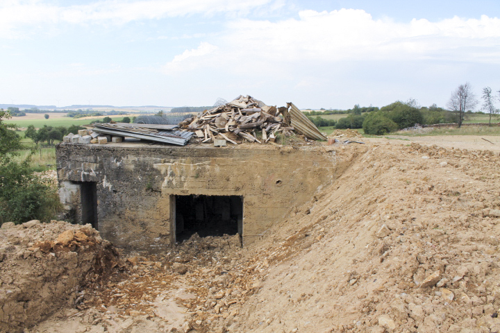 Ligne Maginot - MERRENBAND 2 - (Blockhaus pour canon) - Façade arrière - Christian LENHARD