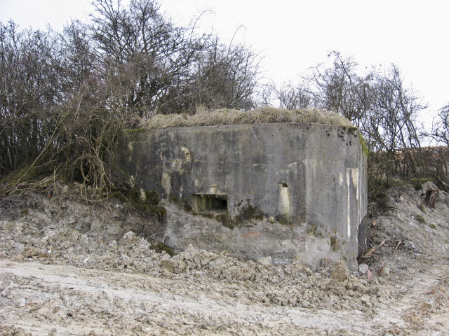 Ligne Maginot - MERRENRIED 3 - (Blockhaus pour arme infanterie) - Façade de tir
Le créneau FM - Christian LENHARD