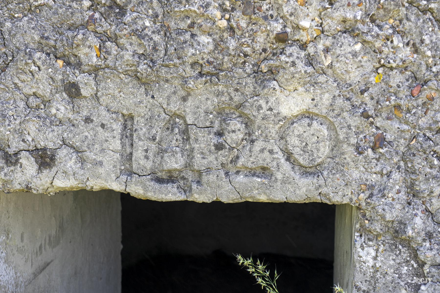 Ligne Maginot - BEF 691 - GAUQUIER EST - (Blockhaus pour arme infanterie) - Numéro au dessus de l'entrée - Lia VERMEULEN