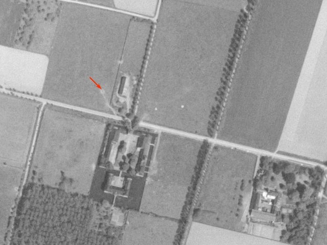 Ligne Maginot - BEF 452 - CHATEAU DE BERCU OUEST - (Blockhaus pour canon) -  - IGN - Géoportail 1957