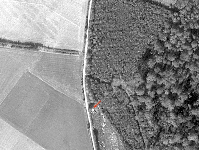Ligne Maginot - BEF 376 - BOIS DE BERCU OUEST - (Blockhaus pour canon) -  - IGN - Géoportail 1967