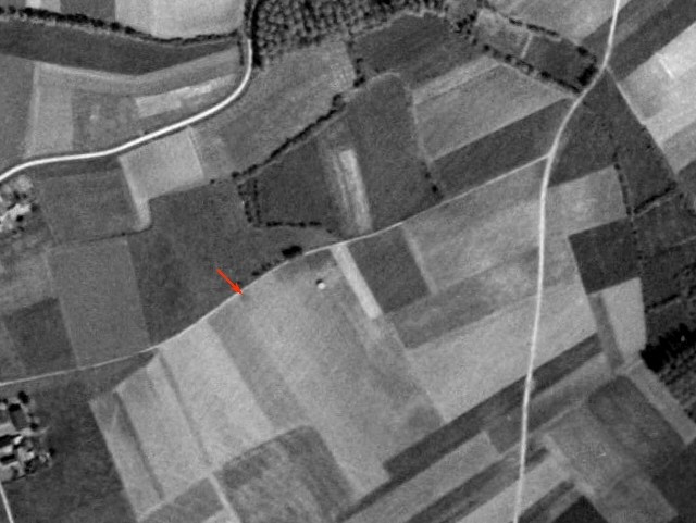 Ligne Maginot - BEF 629 - LA COUR SUD OUEST - (Blockhaus pour arme infanterie) -  - IGN - Géoportail 1951