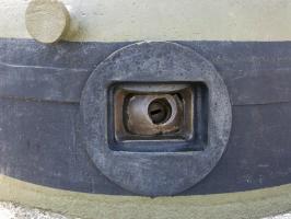 Ligne Maginot - 86 - ASCHENBACH - (Casemate d'infanterie - Double) - Rotule d'embrasure avec diascope en place