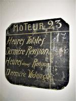 Ligne Maginot - 86 - ASCHENBACH - (Casemate d'infanterie - Double) - Tableau d'entretien du groupe électrogène