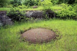 Ligne Maginot - SIMSERHOF - (Ouvrage d'artillerie) - Bloc 3
Tourelle pour mortiers 81mm