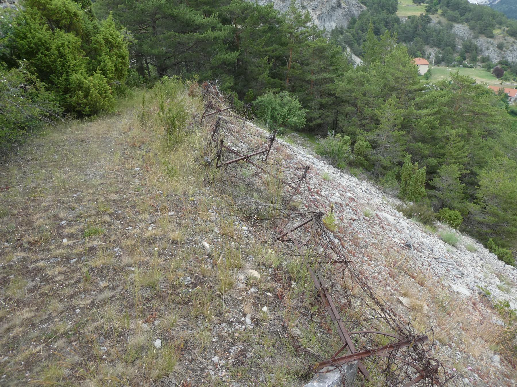 Ligne Maginot - VICTOR-EMMANUEL NORD-EST - (Blockhaus pour arme infanterie) - Réseau de barbelés à proximité - ELLENA - CUNY