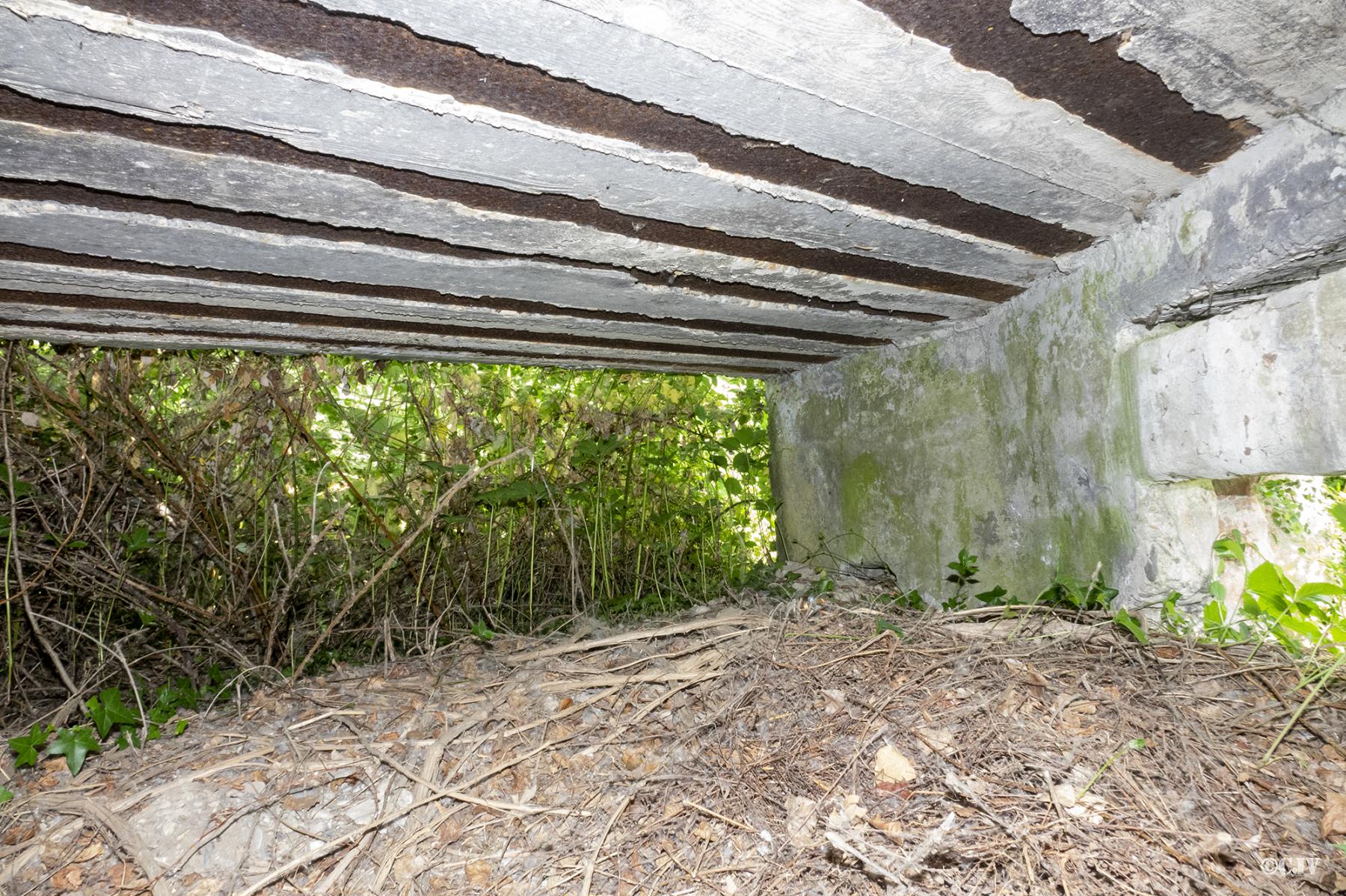 Ligne Maginot - GERSTHEIM CANAL SUD - (Blockhaus pour canon) - L'arrière du blockhaus est ouvert - Lia VERMEULEN