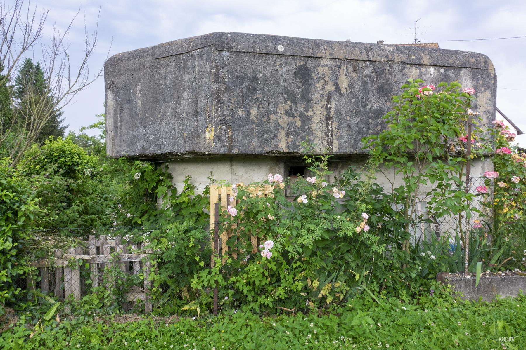 Ligne Maginot - RHINAU SUD - (Blockhaus pour arme infanterie) - Vue de l'avant - Lia VERMEULEN