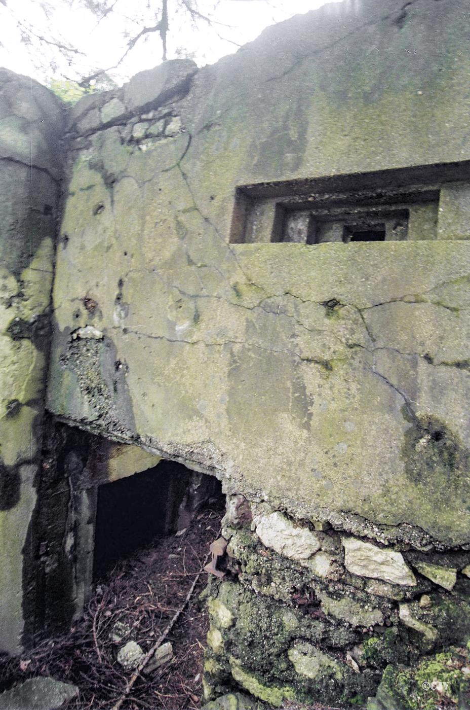 Ligne Maginot - FERME DES TUILERIES - BITCHERBERG 1 - (Blockhaus pour canon) - L'entrée - Lia VERMEULEN