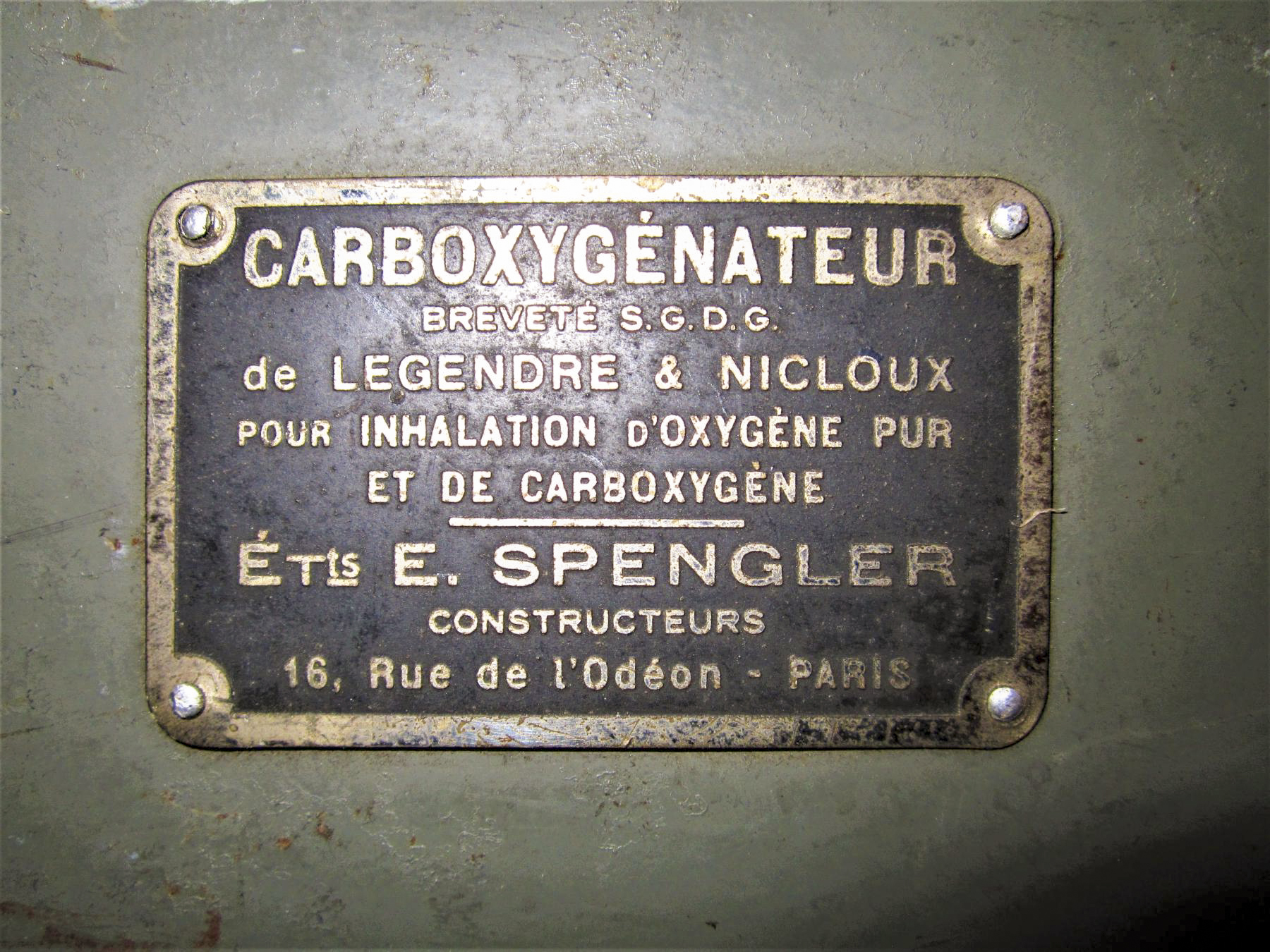 Ligne Maginot - 86 - ASCHENBACH - (Casemate d'infanterie - Double) - Plaque du carboxygénateur - Gregory Fuchs