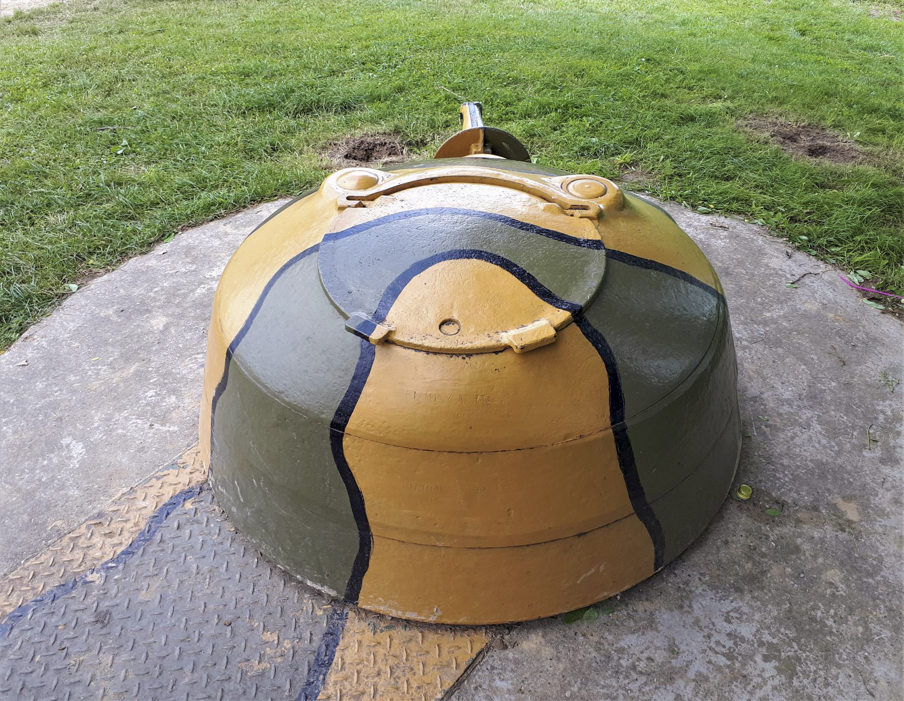 Ligne Maginot - 86 - ASCHENBACH - (Casemate d'infanterie - Double) - Tourelle démontable pour mitrailleuse mle 35 - Gregory Fuchs