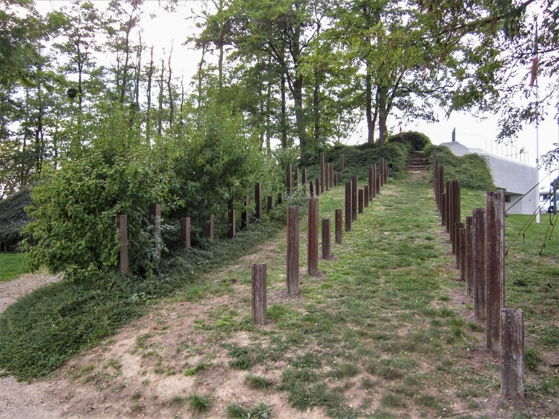 Ligne Maginot - 86 - ASCHENBACH - (Casemate d'infanterie - Double) - Rails antichar - Gregory Fuchs