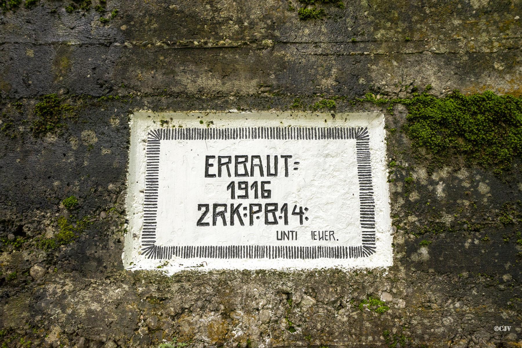 Ligne Maginot - SAMSTAGBERG - (Abri) - Plaque de construction - Lia VERMEULEN