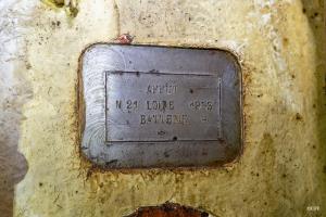 Ligne Maginot - SIMSERHOF - (Ouvrage d'artillerie) - Bloc 6
Plaque du canon obusier 75/32