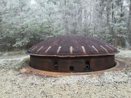 Ligne Maginot - SIMSERHOF - (Ouvrage d'artillerie) - Bloc 8
Tourelle à éclipse de 75mm