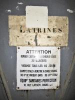 Ligne Maginot - SAINT GOBAIN - (Ouvrage d'infanterie) - Bloc 2
Etage inférieur
Latrines