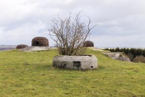 Ligne Maginot - HAUT POIRIER - (Ouvrage d'infanterie) - Bloc 3 
Les cloches avec une cloche factice en béton au premier plan