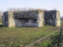 Ligne Maginot - EMERAUDE - (Blockhaus lourd type STG / STG-FCR - Double) - Blockhaus situé dans un pré privé.