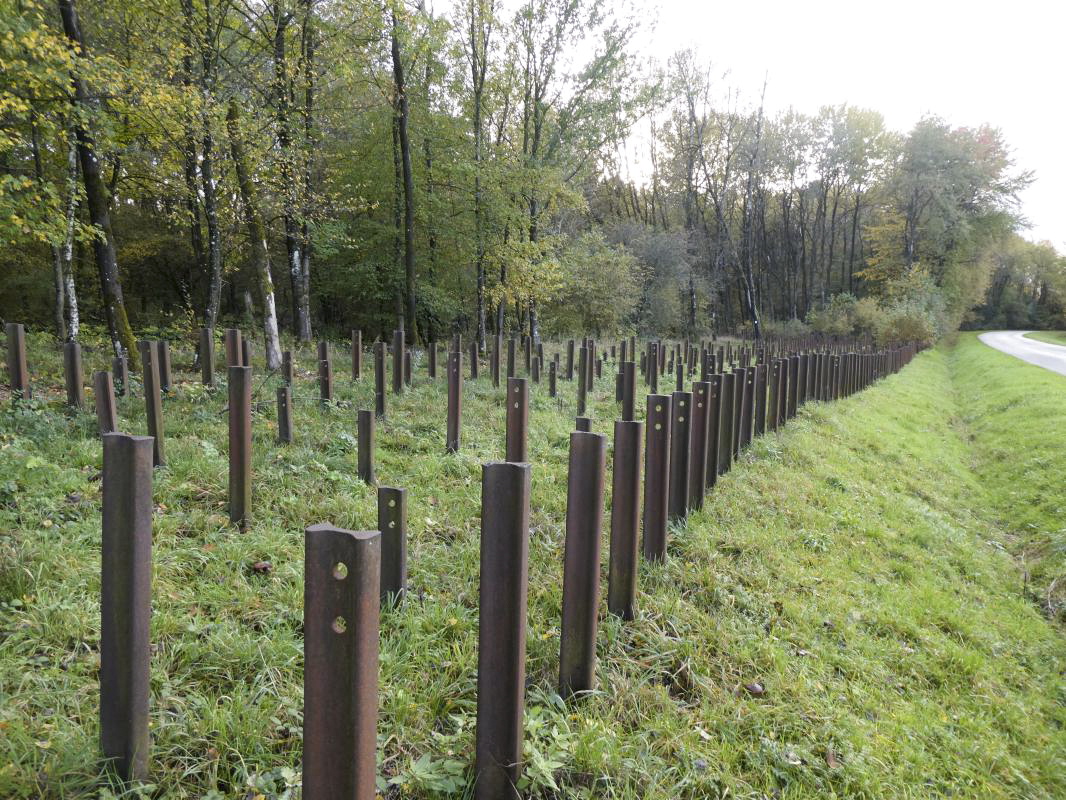 Ligne Maginot - SIMSERHOF - (Ouvrage d'artillerie) - Réseau de rails antichar - ELLENA - CUNY