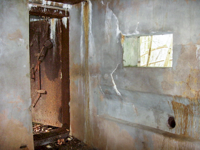 Ligne Maginot - HOLZSCHLAG 3 - (Blockhaus pour canon) - Chambre de tir mitrailleuse
Porte d'entrée et le créneau mitrailleuse - Christian LENHARD