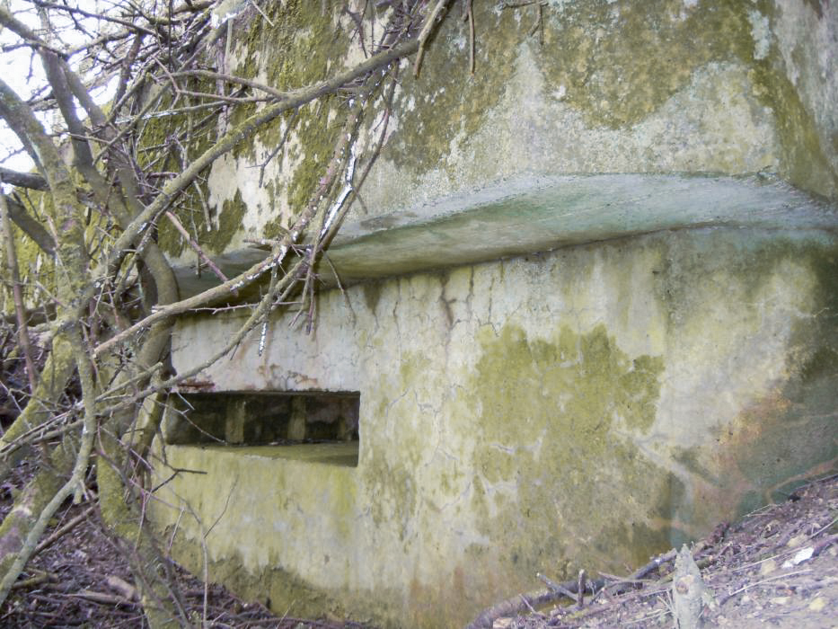 Ligne Maginot - MISSLINGEN 5 (Blockhaus pour arme infanterie) - Façade avant
Créneau mirailleuse - JM57