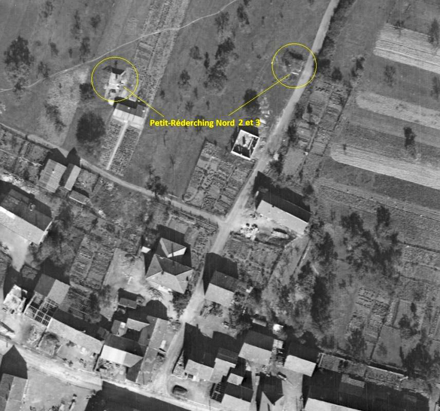 Ligne Maginot - PETIT REDERCHING Nord 2 (Blockhaus de type indéterminé) -  - IGN