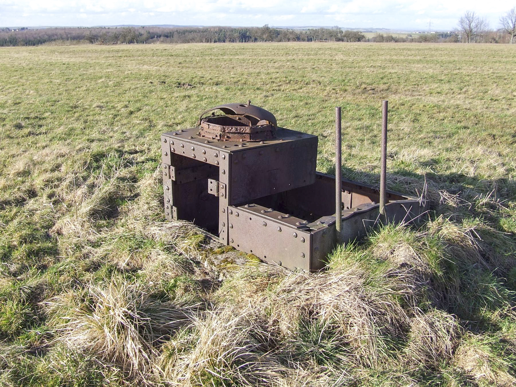 Ligne Maginot - OUEST DE SONNENBERG - (Observatoire d'artillerie) - La tourelle FT17 en 2014 - STENGER Mathieu