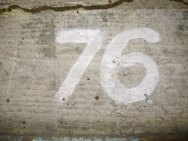 Ligne Maginot - TOTENBERG OUEST - (Blockhaus pour arme infanterie) - Numérotation du blockhaus - Christian LENHARD