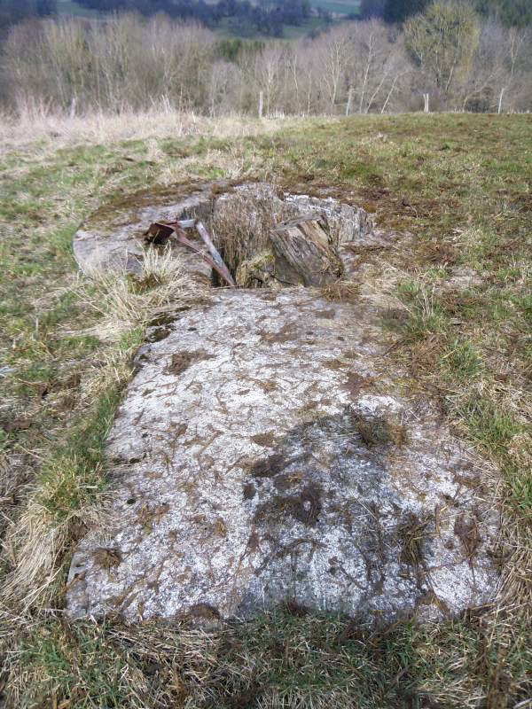 Ligne Maginot - TRUBACH - (Cuve pour arme d'infanterie) - Emplacement pour tourelle démontable - JM57